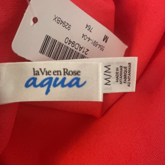 LA VIE EN ROSE AQUA PINK 2 PIÈCES SWIMWEAR SIZE MEDIUM - Picture 8 of 9